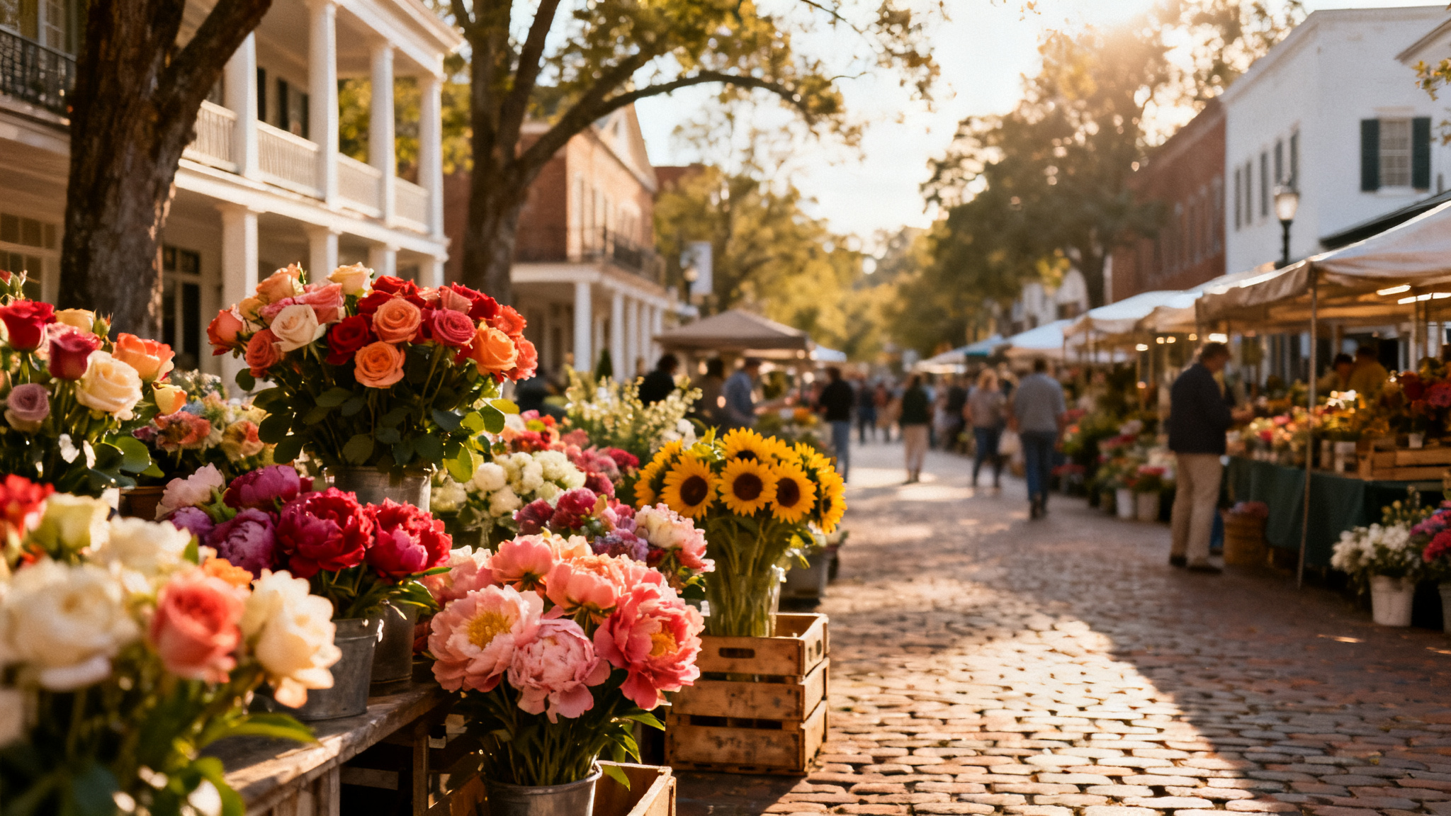 Madison Flower Market downtown Madison GA